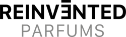 Logo of Reinvented Parfums with black and gray text on a white background