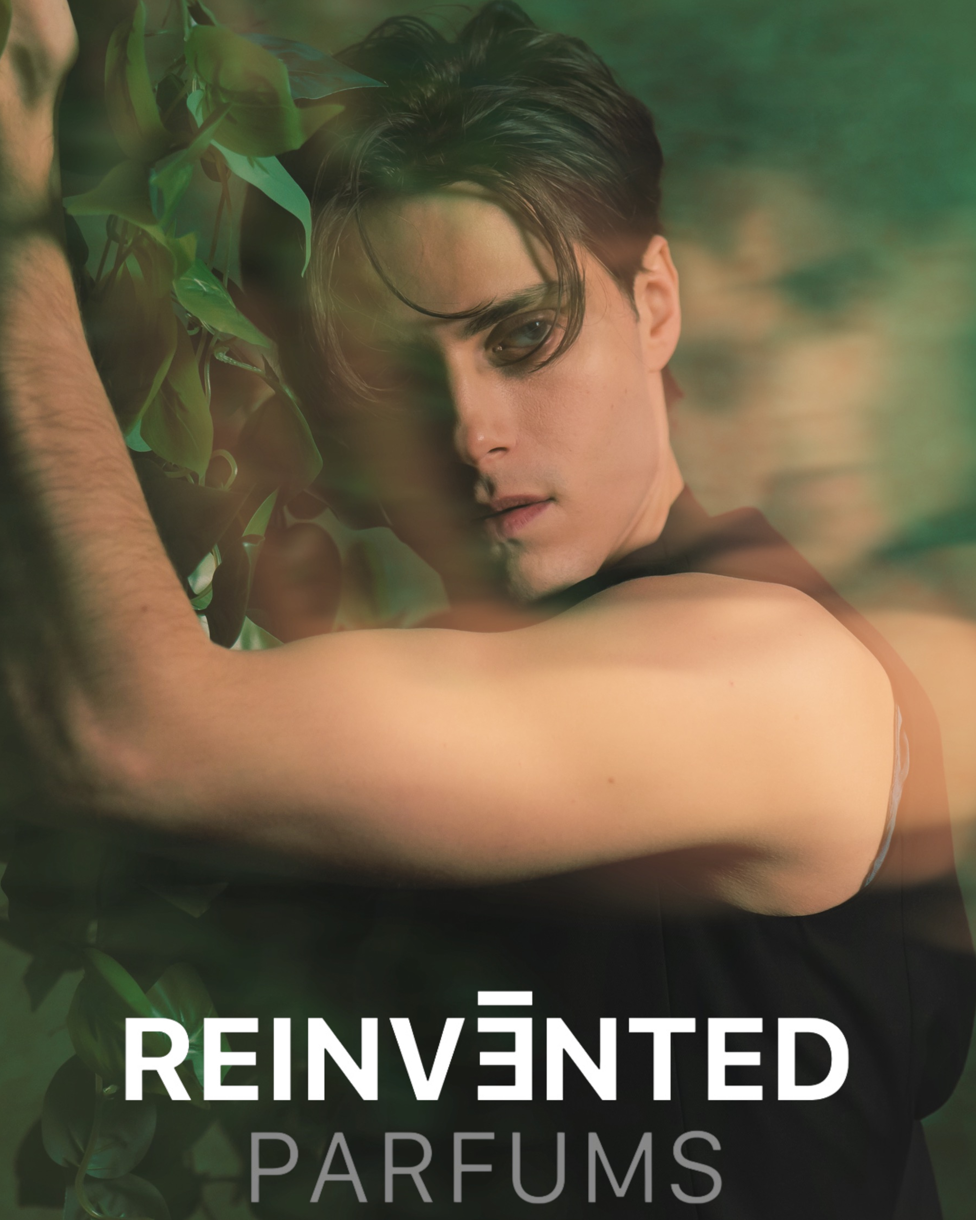 Image of Person with a blurred background and 'Reinvented Parfums' text